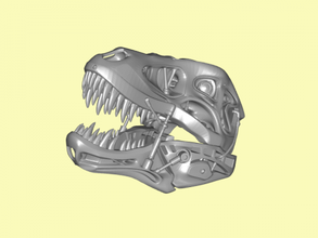 terminatore rex arte scultura 3d print model - Mito3D