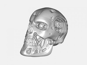 terminator skull art sculpture 3d print model - Mito3D