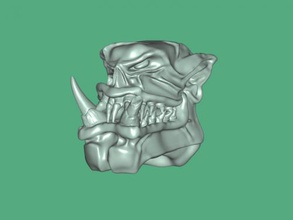 terrible orc libre modelo 3d - descargar archivo stl Art Escultura cabeza oscuro mal creación de 3d print model - Mito3D