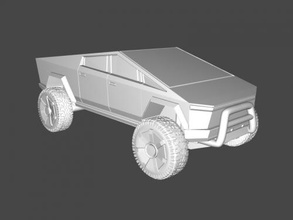 tesla cybertruck jouets machinerie 3d print model - Mito3D