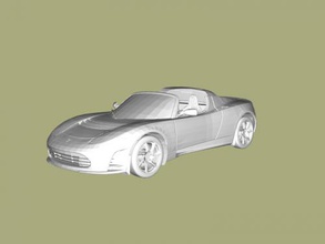 tesla roadster Kostenlose 3d-Modell - download obj-Datei Spielzeug Maschinen Sport Auto in den Weltraum gestartet 3d print model - Mito3D