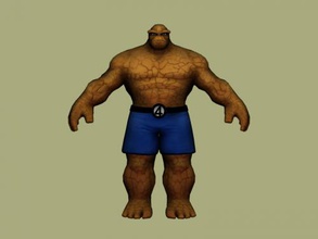 Sache Kostenlose 3d-Modell - download obj-Datei Spielzeug Cartoons stärkste hero fantastic four 3d print model - Mito3D