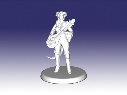 tiefling bard obj toys cartoons 3D print model - Mito3D