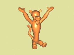 tigger free 3d model - download stl file Toys Cartoons character winnie pooh 3d print model - Mito3D