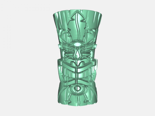 tiki amulett mode ornamente 3D print model - Mito3D