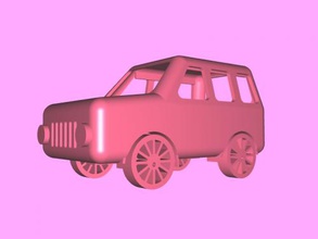tiny jeep free 3d model - download stl file Toys Machinery little toy children 3d print model - Mito3D