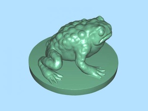 Kröte Kostenlose 3d-Modell - download-stl-Datei Spielzeug Tiere große grüne Kröte, die stl-Datei 3d print model - Mito3D