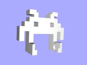 toilet paper holder free 3d model - download stl file Home Accessories cute pixel shape 3d print model - Mito3D