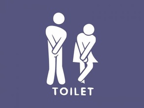 Toiletten Zeichen Kostenlose 3d-Modell - download-stl-Datei Home Zubehör komische Männlich weiblich WC stl-Datei 3d print model - Mito3D