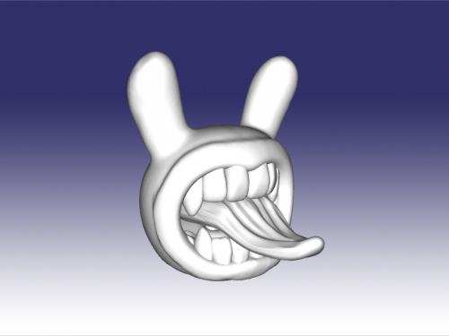 a trentadue denti bocca gratuita modello 3d - scaricare il file obj I giocattoli cartoni animati buffo mostro di lingua grande 3D print model - Mito3D