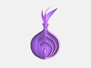 tor logo free 3d model - download stl file Fashion Accessories anonymous browser 3d print model - Mito3D