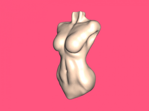 el torso de la base libre del modelo 3d - descargar archivo obj Art Escultura básico mujer 3D print model - Mito3D