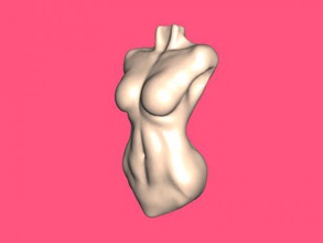 el torso de la base libre del modelo 3d - descargar archivo obj Art Escultura básico mujer 3d print model - Mito3D
