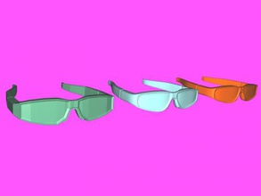 brinquedo óculos obj moda acessórios 3d print model - Mito3D
