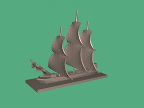 toy ship free 3d model - download stl file Toys Machinery ancient galley 3d print model - Mito3D