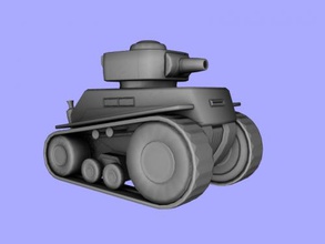 toy tank free 3d model - download obj file Toys Machinery nice small fictional 3d print model - Mito3D