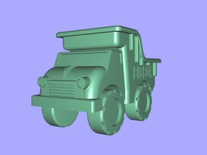 toy truck free 3d model - download stl file Toys Machinery small construction 3d print model - Mito3D