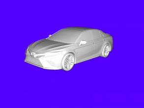 toyota camry 2019 gratuit modèle 3d - téléchargement de fichier stl Les jouets De la machinerie les célèbres voitures nouveaux corps 3d print model - Mito3D