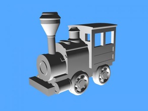 treni gratuita modello 3d - scaricare il file stl I giocattoli Macchine piccolo giocattolo treno 3d print model - Mito3D