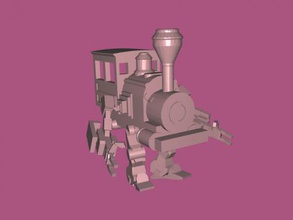 train golem free 3d model - download stl file Toys Machinery robot cabin 3d print model - Mito3D