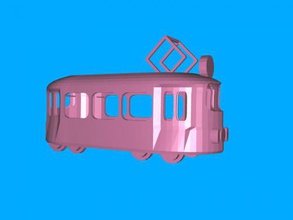 le tramway gratuit modèle 3d - téléchargement de fichier stl Les jouets De la machinerie petit plaisir 3d print model - Mito3D