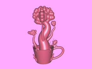 tree cup free 3d model - download stl file Home Accessories original accessory your home 3d print model - Mito3D