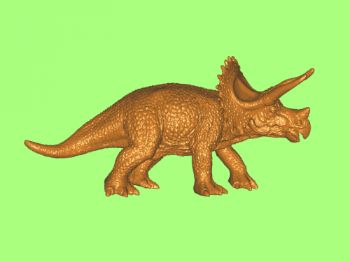 triceratops juguetes animales 3D print model - Mito3D