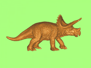 triceratops brinquedos animais 3d print model - Mito3D