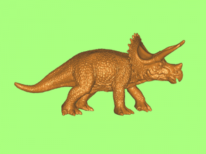 triceratops juguetes animales 3d print model - Mito3D