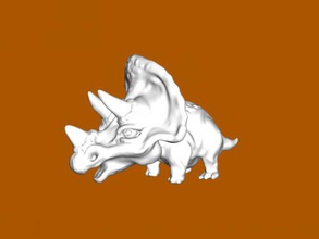 triceratops funny free 3d model - download stl file Toys Animals big head dinosaur 3d print model - Mito3D