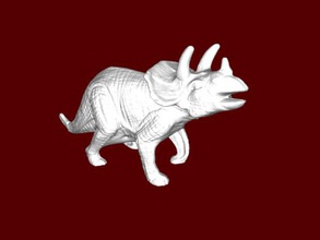 triceratopo realistico giocattoli animali 3d print model - Mito3D