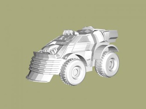 camión de concepto libre modelo 3d - descargar archivo obj Los juguetes De la maquinaria máquina sci-fi estilo 3d print model - Mito3D
