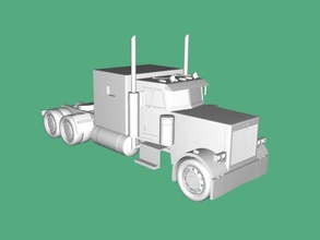 caminhão obj brinquedos maquinaria 3d print model - Mito3D