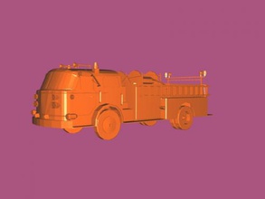 camion pumper gratuit modèle 3d - télécharger le fichier obj Les jouets De la machinerie transport par de pompage l'eau 3d print model - Mito3D