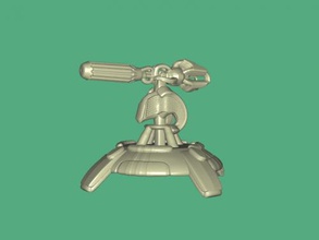 turret free 3d model - download stl file Toys Weapon defense weapons 3d print model - Mito3D