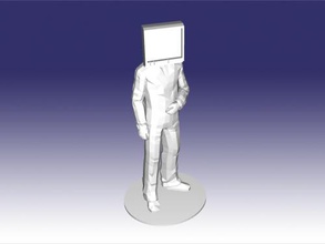tv man free 3d model - download stl file Toys People great gift most people 3d print model - Mito3D