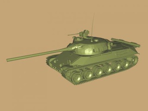 tvp t 50 51 free 3d model - download stl file Toys Machinery prototype czechoslovak medium tank 3d print model - Mito3D