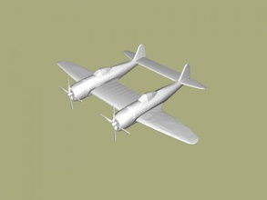 twin p-47 free 3d model - download stl file Toys Machinery fan art famous airplane 3d print model - Mito3D