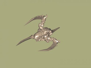 tyranid escort drone free 3d model - download stl file Toys Games ship extragalactic alien race warhammer 3d print model - Mito3D