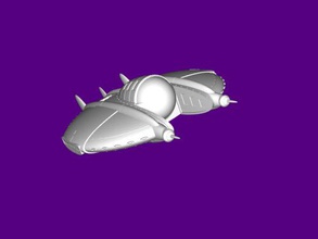 ufo fallout 3 free 3d model - download stl file Toys Games spaceship computer game 3d print model - Mito3D