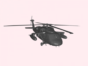 uh-60 black hawk free 3d model - download stl file Toys Machinery american helicopter 3d print model - Mito3D