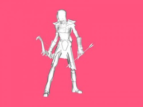 mort vivant archer jouets jeux 3d print model - Mito3D
