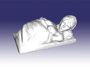 under blanket free 3d model - download obj file Toys People girl naked breast 3d print model - Mito3D