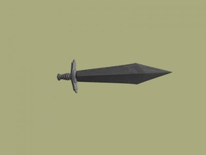 usual sword free 3d model - download obj file Toys Weapon average past 3d print model - Mito3D