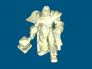 uther free 3d model - download stl file Toys Games first paladin heroes storm 3d print model - Mito3D