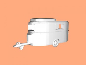 van trailer free 3d model - download stl file Toys Machinery great design travel 3d print model - Mito3D