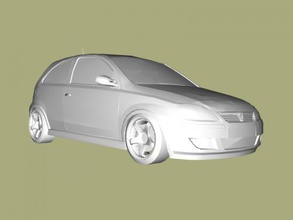 vauxhall corsa gratuita modello 3d - scaricare il file obj I giocattoli Macchine auto da bisogno di velocità, 3d print model - Mito3D
