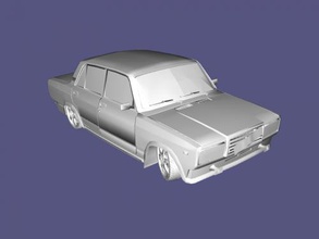 vaz 2107 tuned free 3d model - download obj file Toys Machinery russian mercedes 3d print model - Mito3D