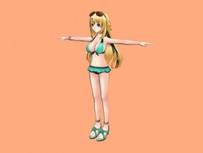 vert free 3d model - download obj file Toys Games goddess hyperdimension neptunia 3d print model - Mito3D