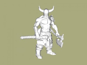 viking warrior toys people 3d print model - Mito3D